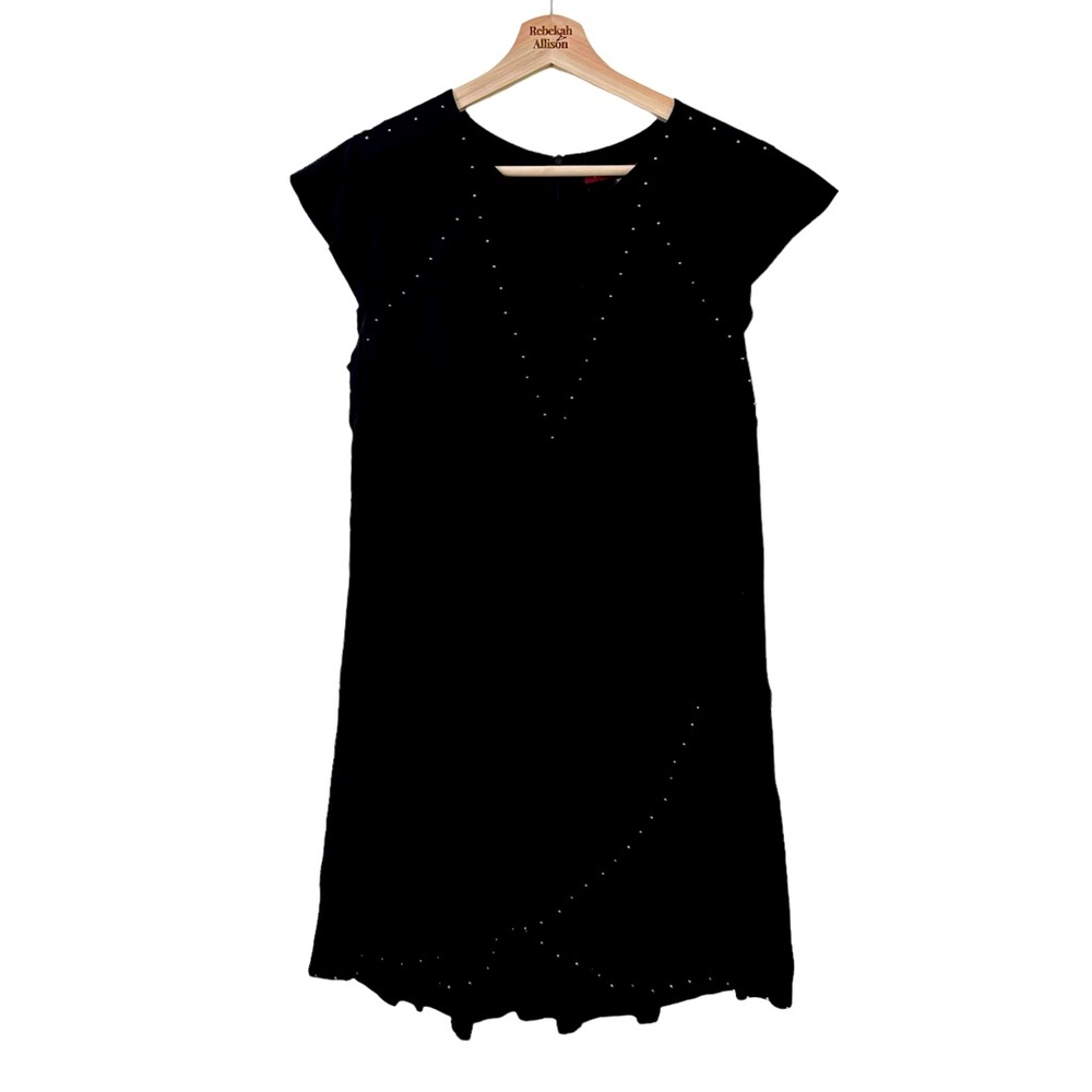 Comptoir Des Cottoniers Black Beaded Mini Dress in FR 38